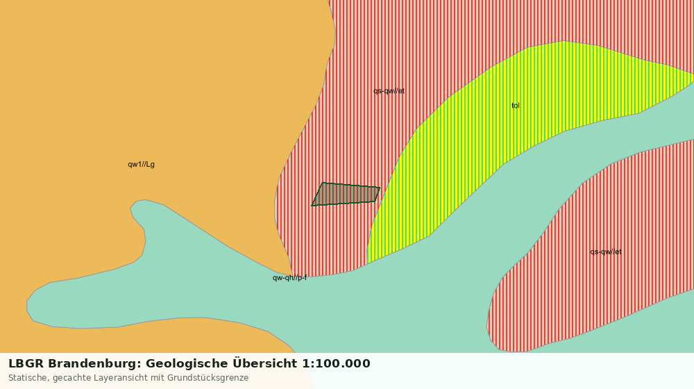 Statische Kartenansicht: LBGR Brandenburg: Geologische Übersicht 1:100.000