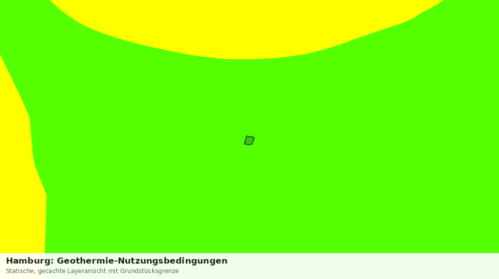 Statische Kartenansicht: Hamburg: Geothermie-Nutzungsbedingungen