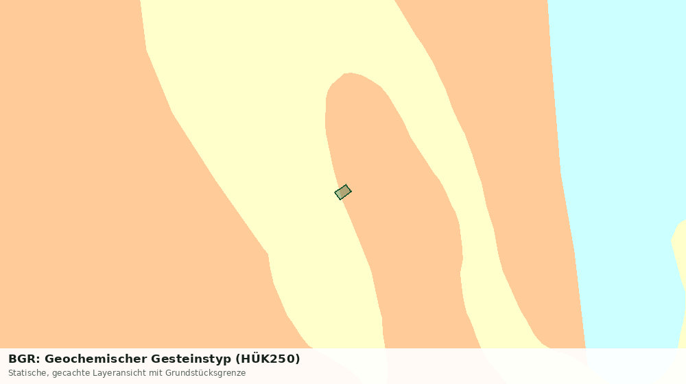 Statische Kartenansicht: BGR: Geochemischer Gesteinstyp (HÜK250)