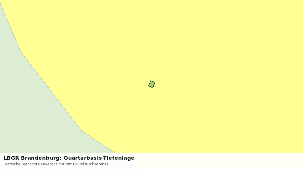Statische Kartenansicht: LBGR Brandenburg: Quartärbasis-Tiefenlage