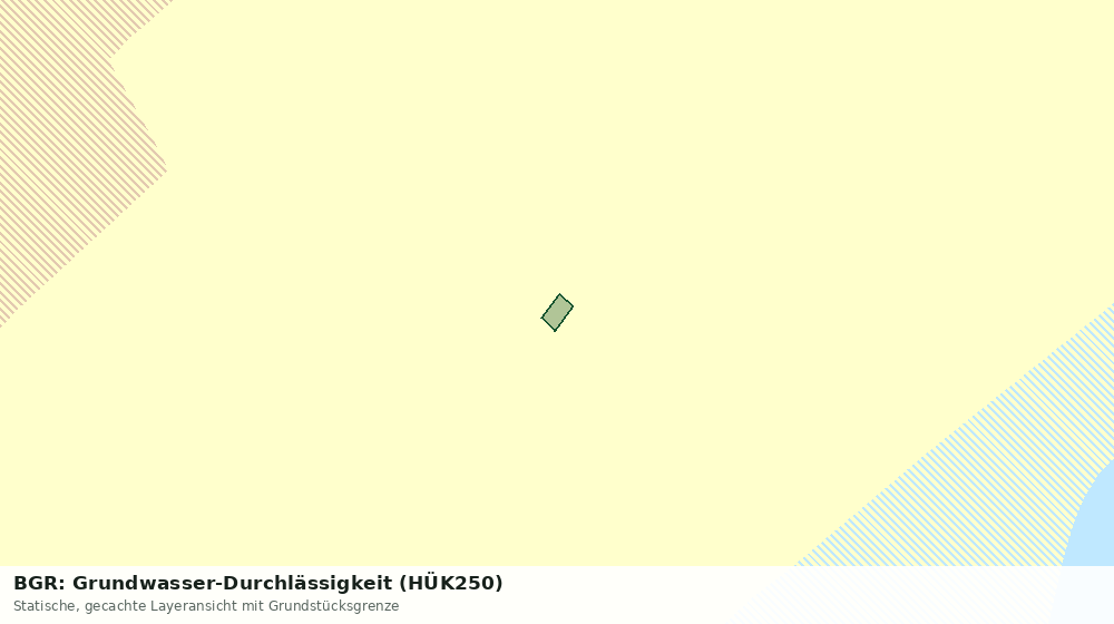 Statische Kartenansicht: BGR: Grundwasser-Durchlässigkeit (HÜK250)