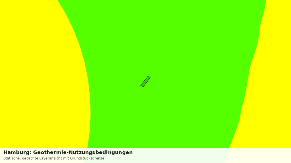 Statische Kartenansicht: Hamburg: Geothermie-Nutzungsbedingungen