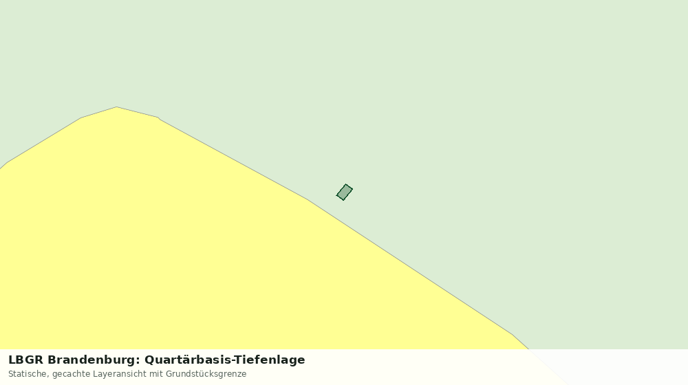Statische Kartenansicht: LBGR Brandenburg: Quartärbasis-Tiefenlage
