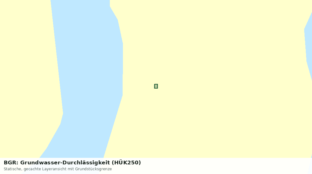 Statische Kartenansicht: BGR: Grundwasser-Durchlässigkeit (HÜK250)