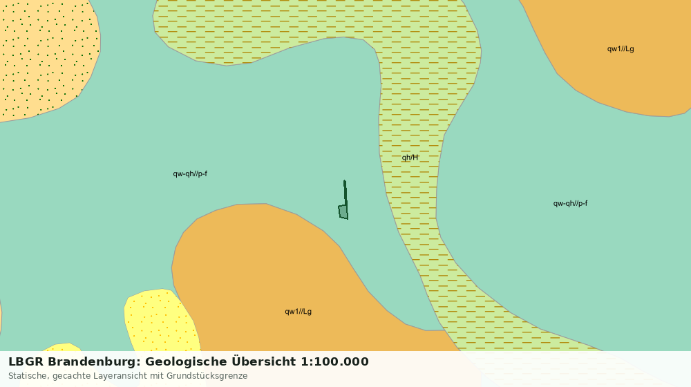 Statische Kartenansicht: LBGR Brandenburg: Geologische Übersicht 1:100.000