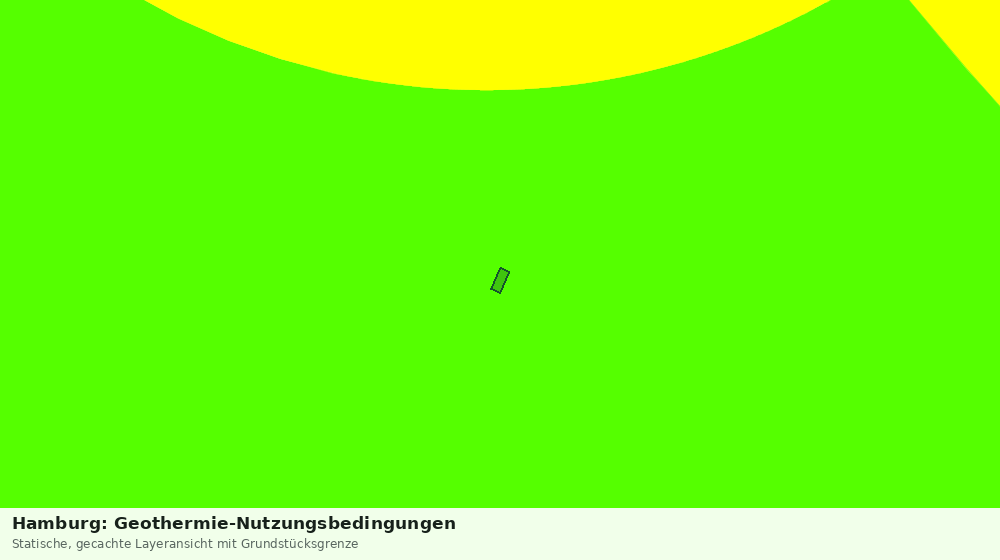Statische Kartenansicht: Hamburg: Geothermie-Nutzungsbedingungen