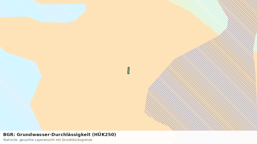 Statische Kartenansicht: BGR: Grundwasser-Durchlässigkeit (HÜK250)