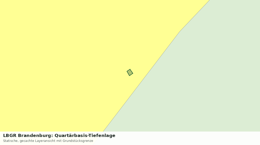 Statische Kartenansicht: LBGR Brandenburg: Quartärbasis-Tiefenlage