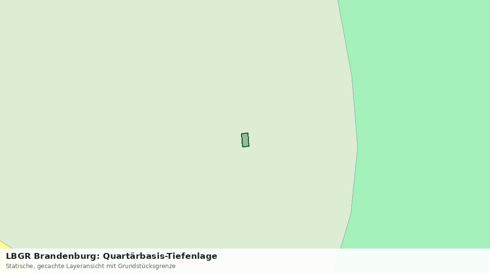 Statische Kartenansicht: LBGR Brandenburg: Quartärbasis-Tiefenlage