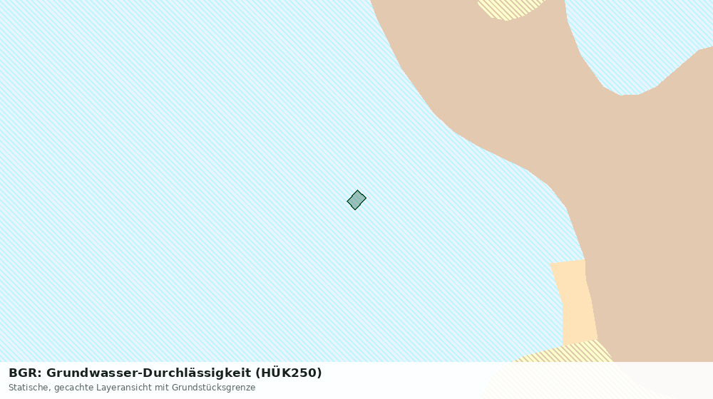 Statische Kartenansicht: BGR: Grundwasser-Durchlässigkeit (HÜK250)