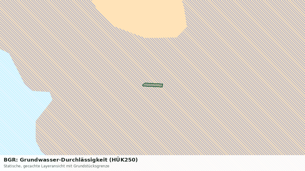Statische Kartenansicht: BGR: Grundwasser-Durchlässigkeit (HÜK250)