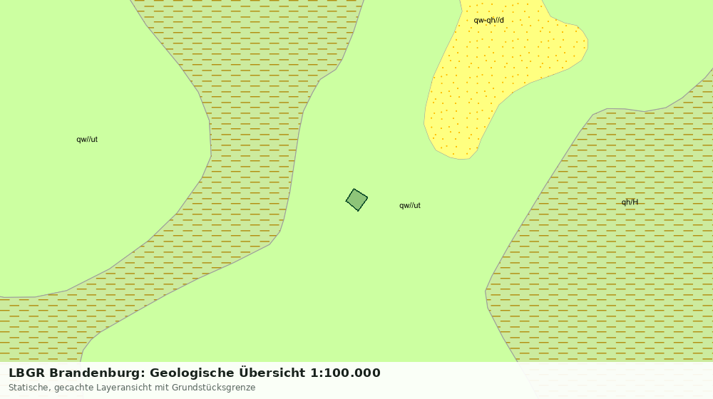 Statische Kartenansicht: LBGR Brandenburg: Geologische Übersicht 1:100.000