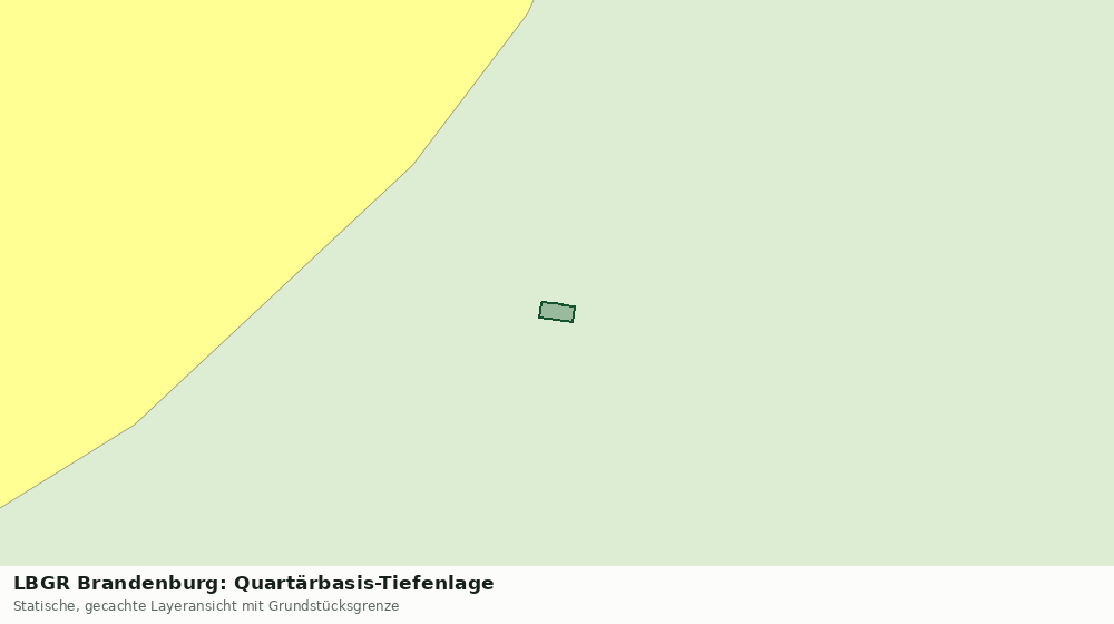 Statische Kartenansicht: LBGR Brandenburg: Quartärbasis-Tiefenlage
