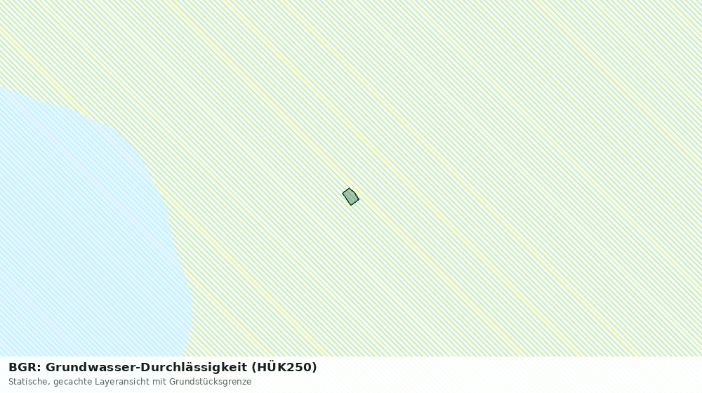 Statische Kartenansicht: BGR: Grundwasser-Durchlässigkeit (HÜK250)