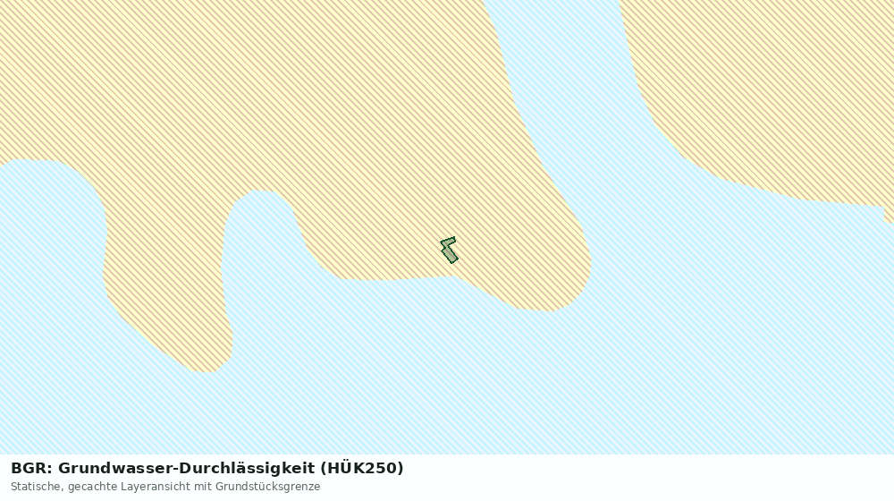 Statische Kartenansicht: BGR: Grundwasser-Durchlässigkeit (HÜK250)