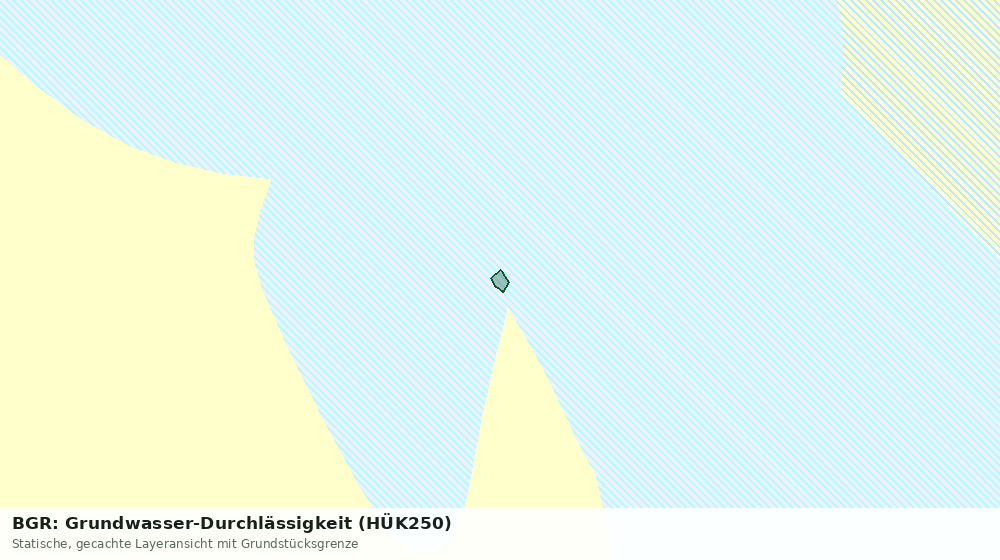 Statische Kartenansicht: BGR: Grundwasser-Durchlässigkeit (HÜK250)