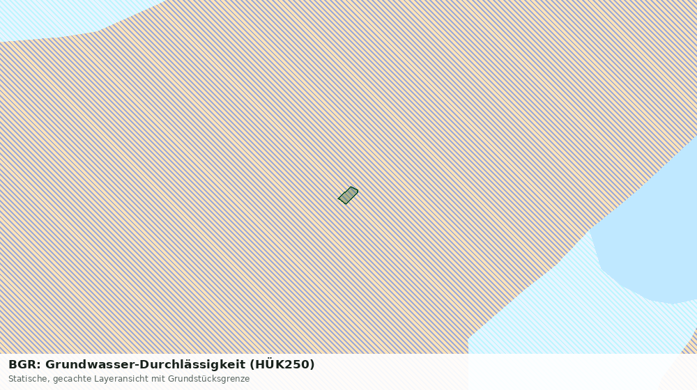 Statische Kartenansicht: BGR: Grundwasser-Durchlässigkeit (HÜK250)