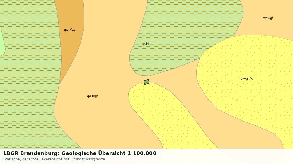 Statische Kartenansicht: LBGR Brandenburg: Geologische Übersicht 1:100.000