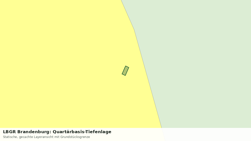 Statische Kartenansicht: LBGR Brandenburg: Quartärbasis-Tiefenlage