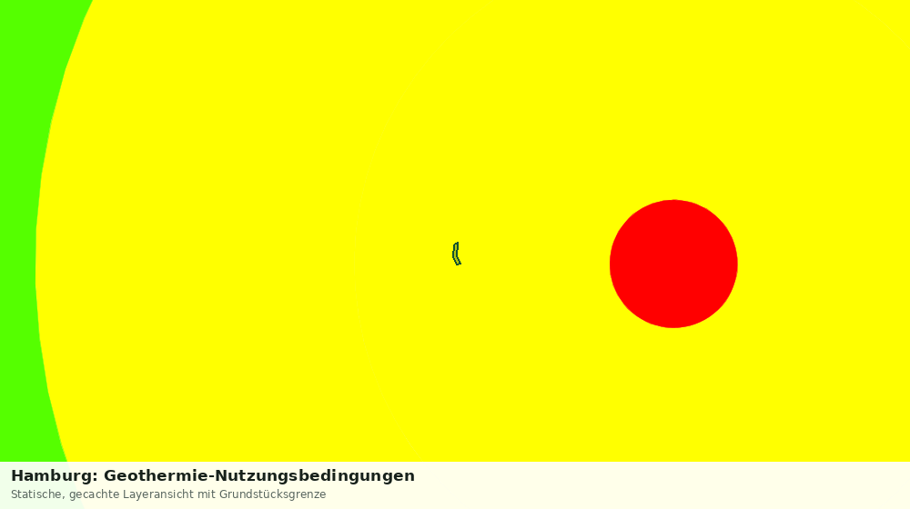 Statische Kartenansicht: Hamburg: Geothermie-Nutzungsbedingungen