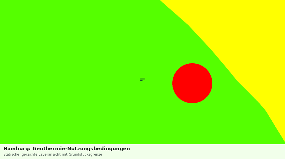 Statische Kartenansicht: Hamburg: Geothermie-Nutzungsbedingungen