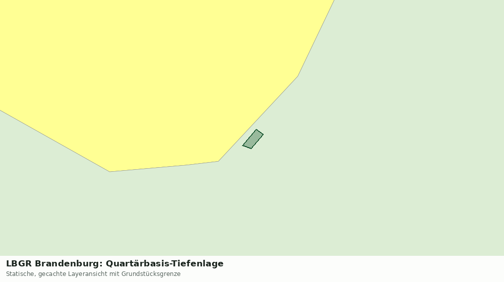 Statische Kartenansicht: LBGR Brandenburg: Quartärbasis-Tiefenlage