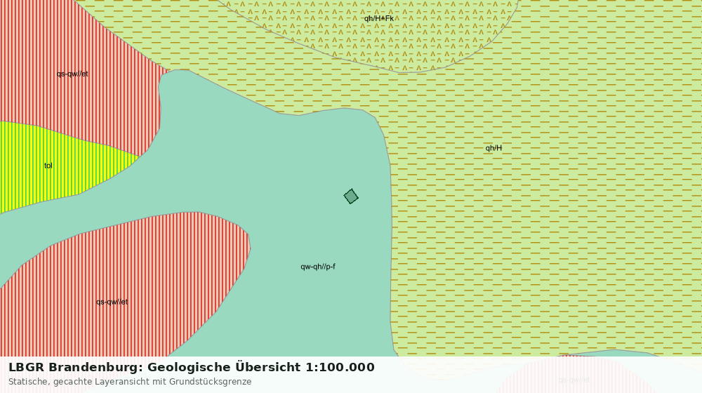 Statische Kartenansicht: LBGR Brandenburg: Geologische Übersicht 1:100.000