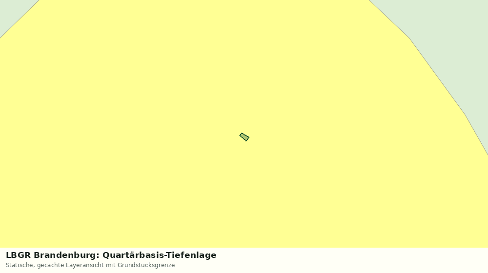 Statische Kartenansicht: LBGR Brandenburg: Quartärbasis-Tiefenlage