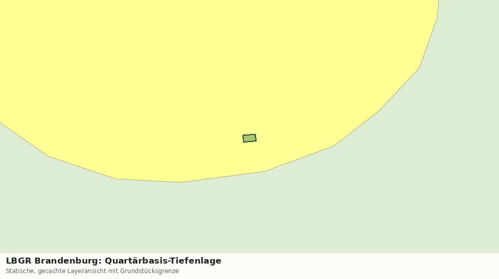 Statische Kartenansicht: LBGR Brandenburg: Quartärbasis-Tiefenlage