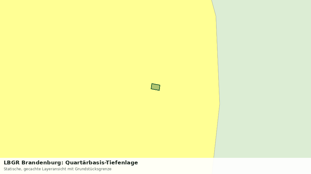 Statische Kartenansicht: LBGR Brandenburg: Quartärbasis-Tiefenlage