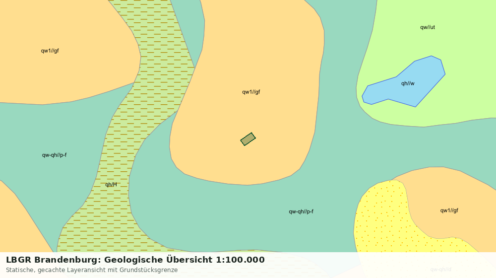 Statische Kartenansicht: LBGR Brandenburg: Geologische Übersicht 1:100.000