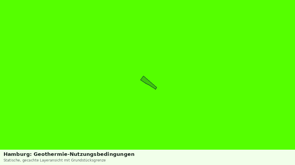 Statische Kartenansicht: Hamburg: Geothermie-Nutzungsbedingungen