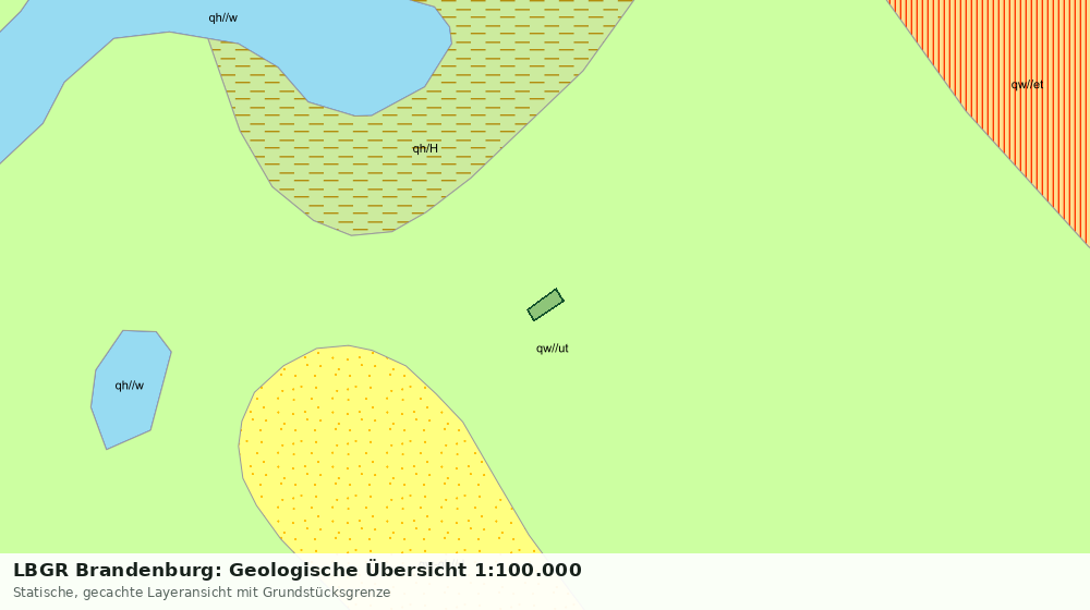 Statische Kartenansicht: LBGR Brandenburg: Geologische Übersicht 1:100.000