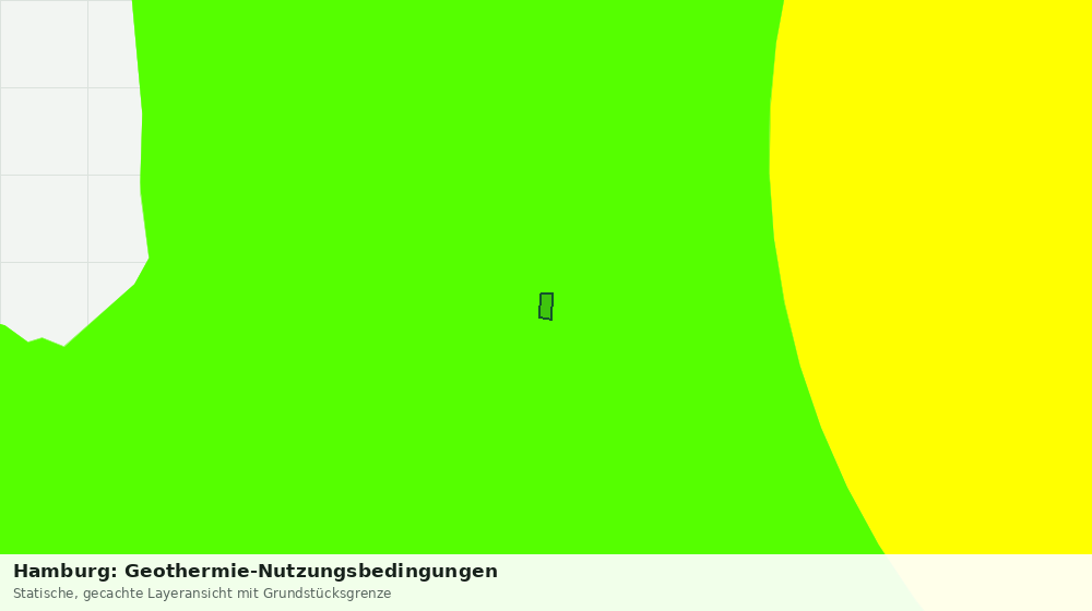 Statische Kartenansicht: Hamburg: Geothermie-Nutzungsbedingungen