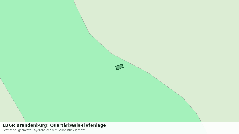 Statische Kartenansicht: LBGR Brandenburg: Quartärbasis-Tiefenlage
