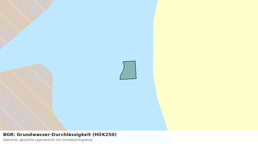 Statische Kartenansicht: BGR: Grundwasser-Durchlässigkeit (HÜK250)