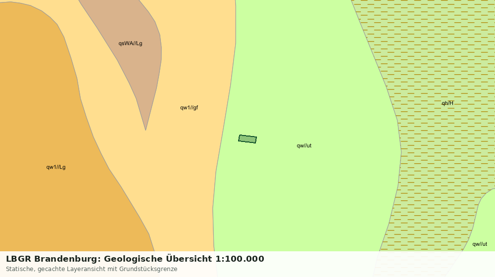 Statische Kartenansicht: LBGR Brandenburg: Geologische Übersicht 1:100.000