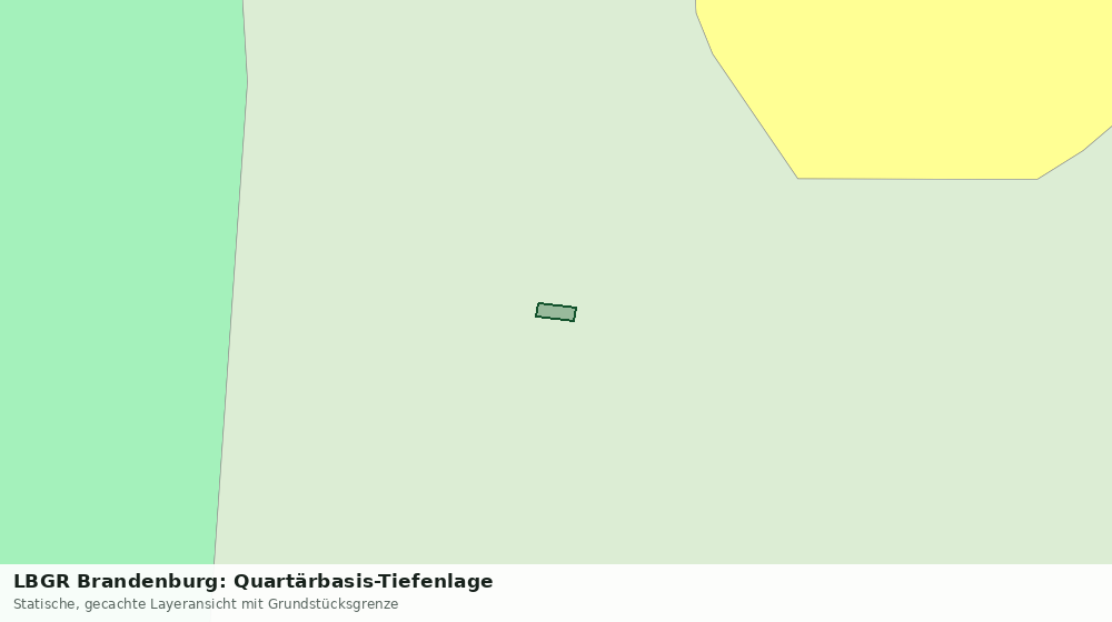 Statische Kartenansicht: LBGR Brandenburg: Quartärbasis-Tiefenlage