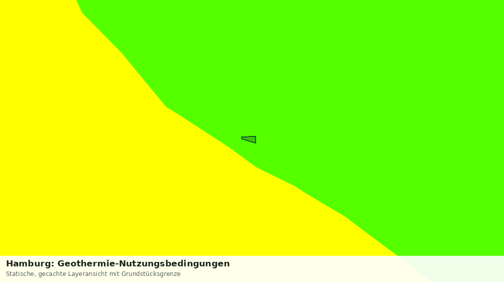 Statische Kartenansicht: Hamburg: Geothermie-Nutzungsbedingungen