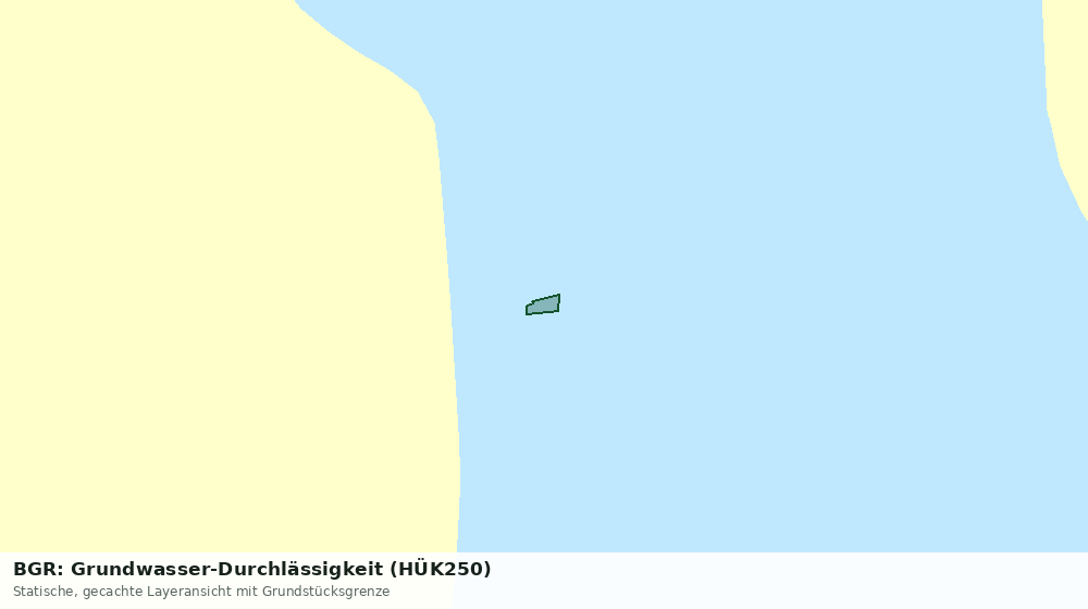 Statische Kartenansicht: BGR: Grundwasser-Durchlässigkeit (HÜK250)