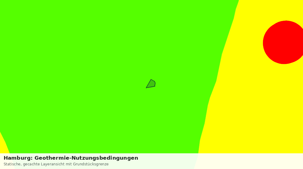 Statische Kartenansicht: Hamburg: Geothermie-Nutzungsbedingungen