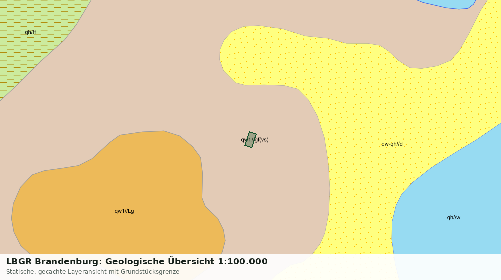Statische Kartenansicht: LBGR Brandenburg: Geologische Übersicht 1:100.000