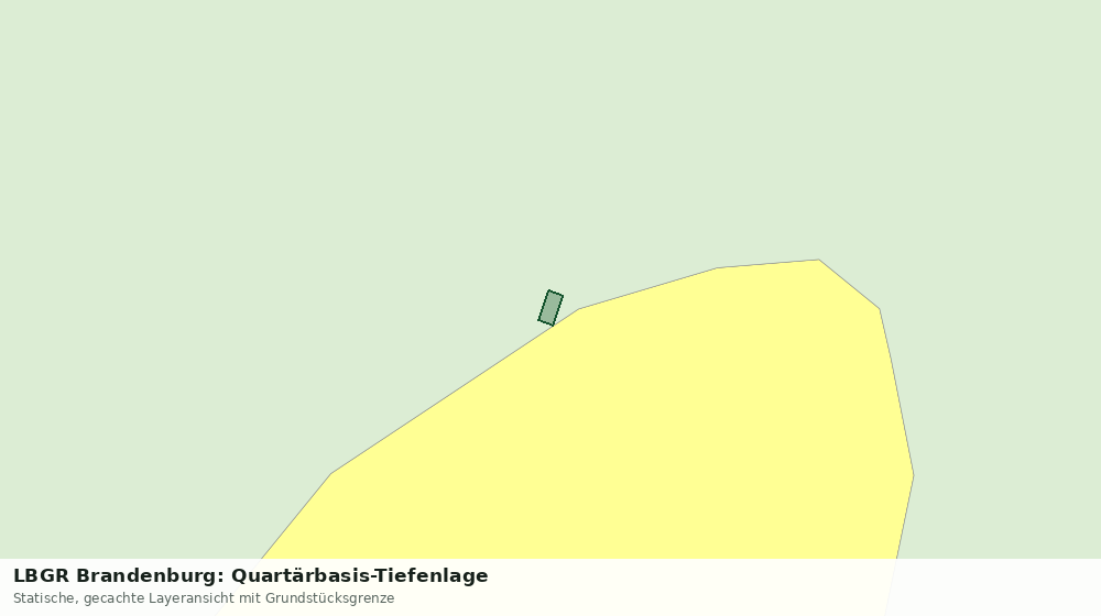 Statische Kartenansicht: LBGR Brandenburg: Quartärbasis-Tiefenlage