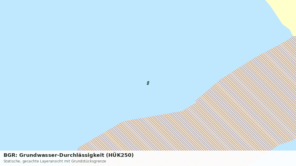 Statische Kartenansicht: BGR: Grundwasser-Durchlässigkeit (HÜK250)