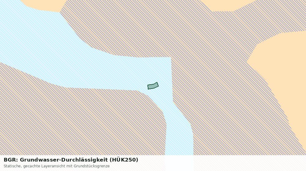 Statische Kartenansicht: BGR: Grundwasser-Durchlässigkeit (HÜK250)
