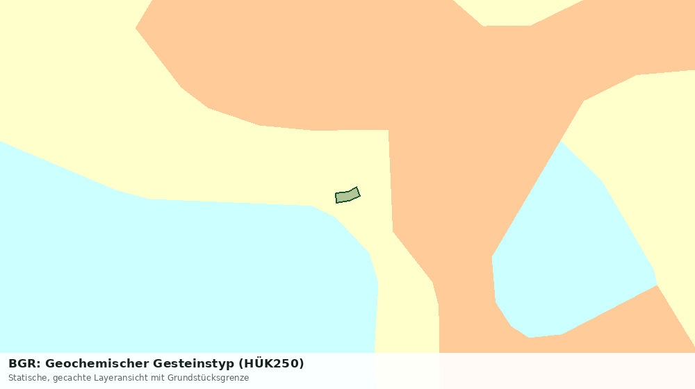 Statische Kartenansicht: BGR: Geochemischer Gesteinstyp (HÜK250)