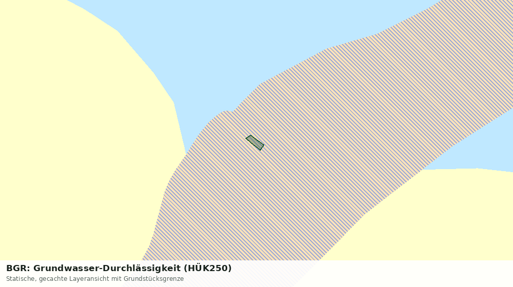 Statische Kartenansicht: BGR: Grundwasser-Durchlässigkeit (HÜK250)