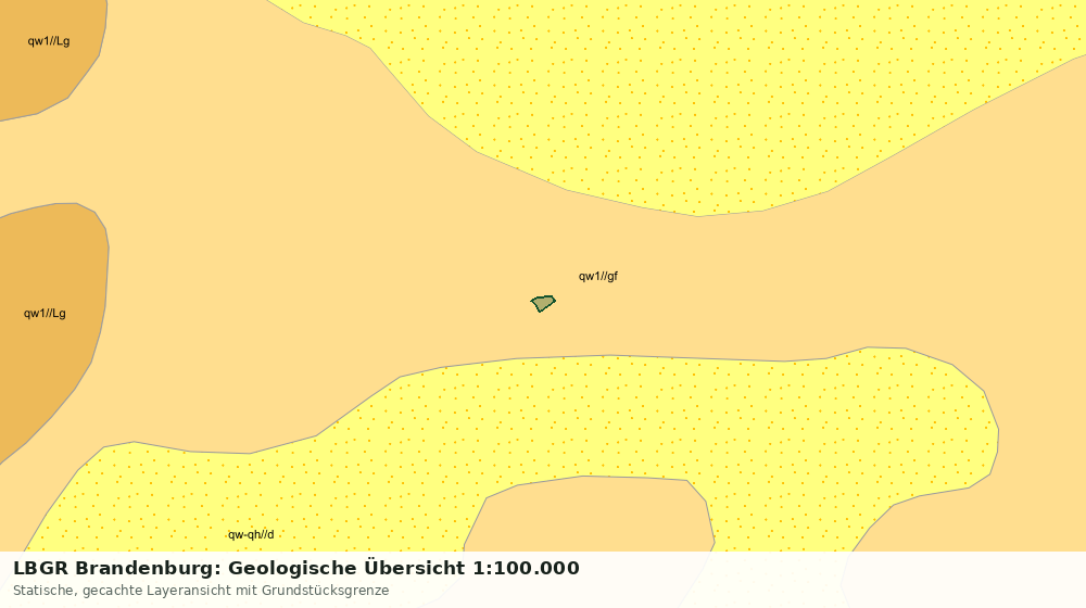 Statische Kartenansicht: LBGR Brandenburg: Geologische Übersicht 1:100.000