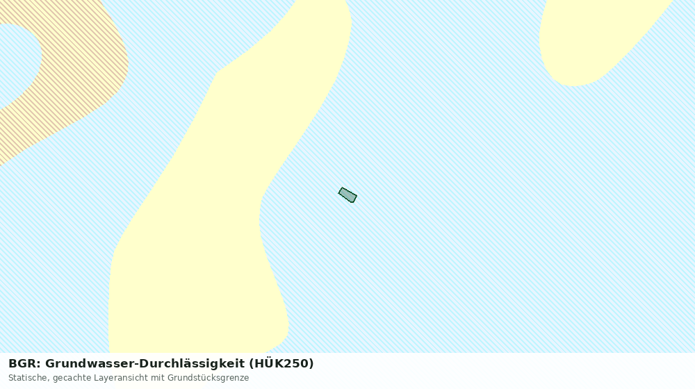 Statische Kartenansicht: BGR: Grundwasser-Durchlässigkeit (HÜK250)