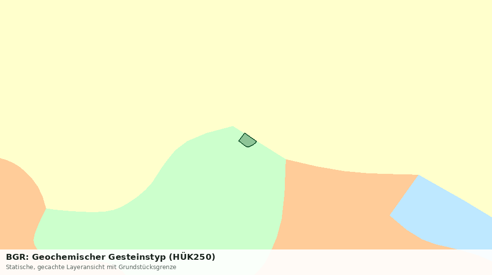 Statische Kartenansicht: BGR: Geochemischer Gesteinstyp (HÜK250)